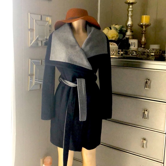 BCBGeneration Jackets & Blazers - BCBGeneration Wool Belted Wrap Coat